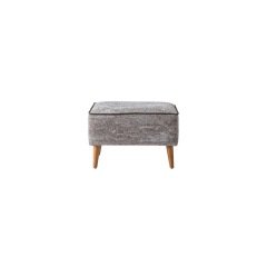 Xante Rectangular Wooden Leg Pouf