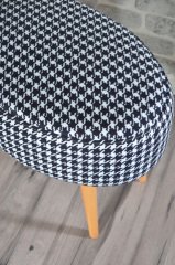 Rossi Oval Pouf Crowbar Patterned