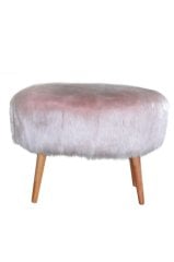 Rossi Oval Puff Pink Plush