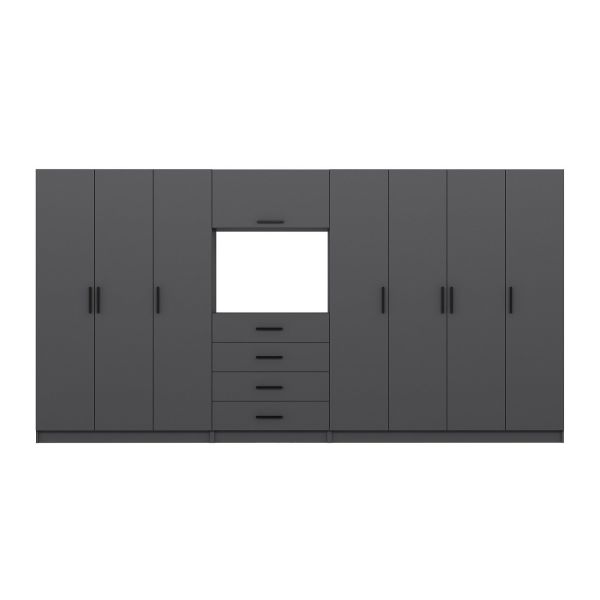 Kale 7 Door 4 Drawer TV Module Cabinet Anthracite