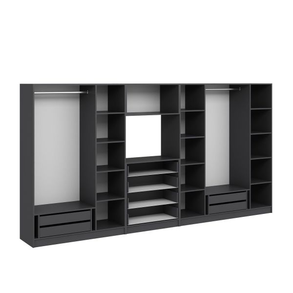 Kale 7 Door 4 Drawer TV Module Cabinet Anthracite