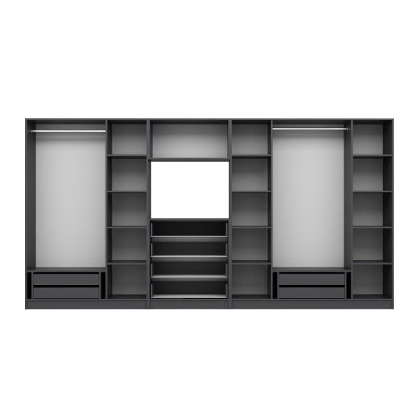 Kale 7 Door 4 Drawer TV Module Cabinet Anthracite