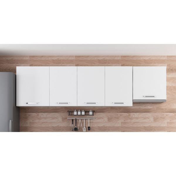 Minar 270 Cm-top Modular Kitchen Cabinet White 270-B5