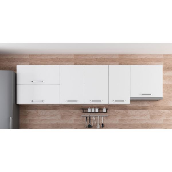 Minar 270 Cm 270-B8-top Modular Kitchen Cabinet White