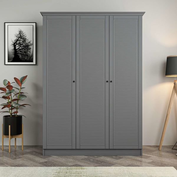 Kale 3 Door 2C Crowned Cabinet Anthracite Mebrane Shutter Anthracite