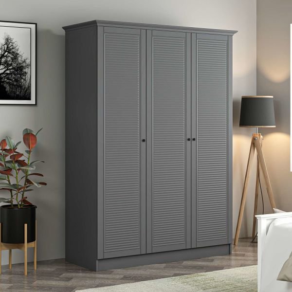 Kale 3 Door 2C Crowned Cabinet Anthracite Mebrane Shutter Anthracite