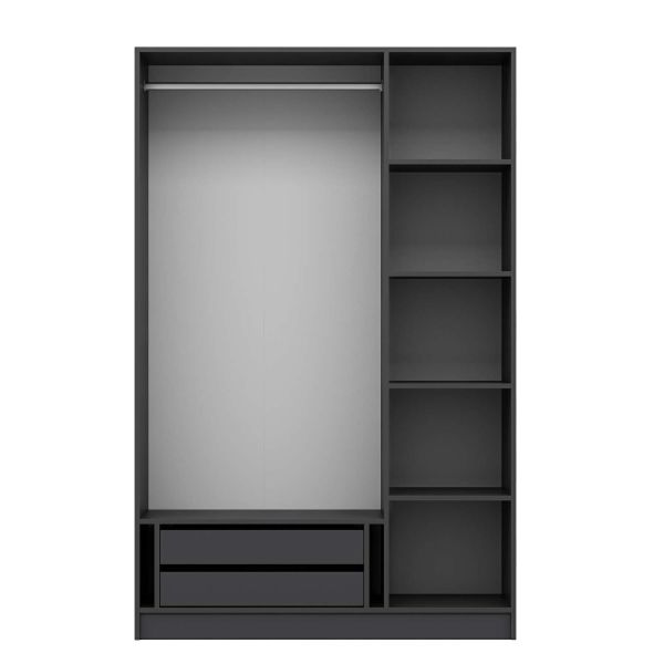 Kale 3 Door 2C Crowned Cabinet Anthracite Mebrane Shutter Anthracite