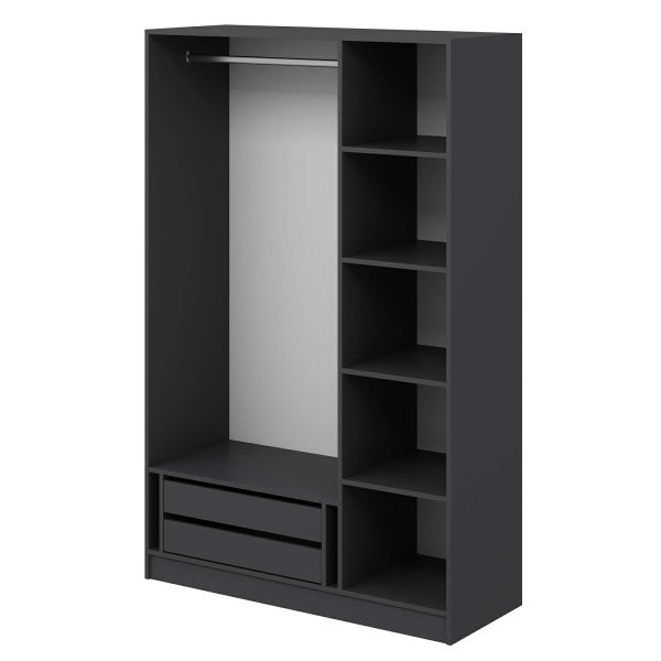 Kale 3 Door 2C Crowned Cabinet Anthracite Mebrane Shutter Anthracite