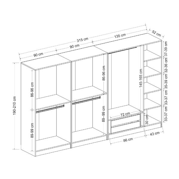 Kale 7 Door 2C Crowned Cabinet Sandstone Mebrane Spring Sandstone