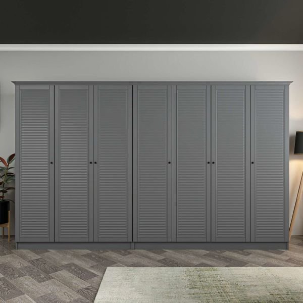 Kale 7 Door 4C Crowned Cabinet Anthracite Membrane Shutter Anthracite