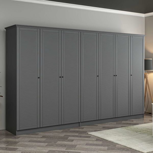 Kale 7 Door 4C Crowned Cabinet Anthracite Membrane Shutter Anthracite