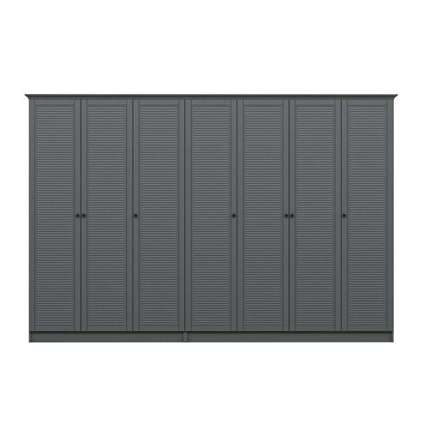 Kale 7 Door 4C Crowned Cabinet Anthracite Membrane Shutter Anthracite