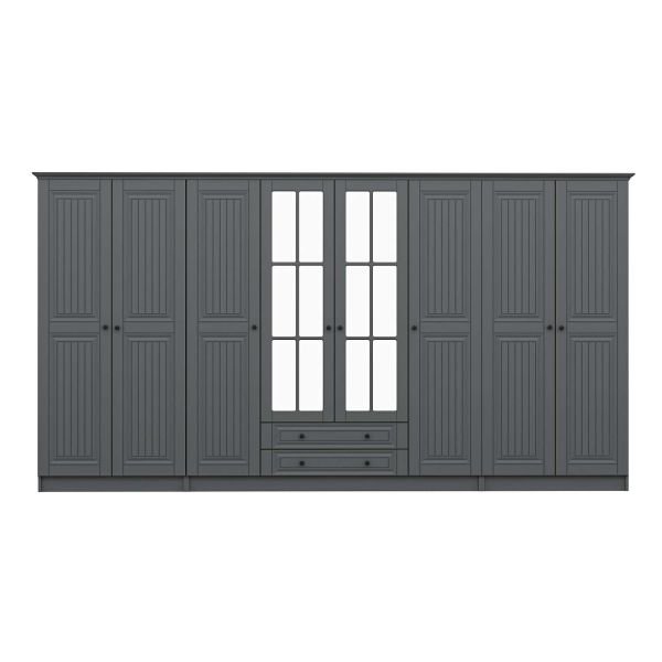 Kale 8 Door 2C Crowned Cabinet Mebran Spring Anthracite