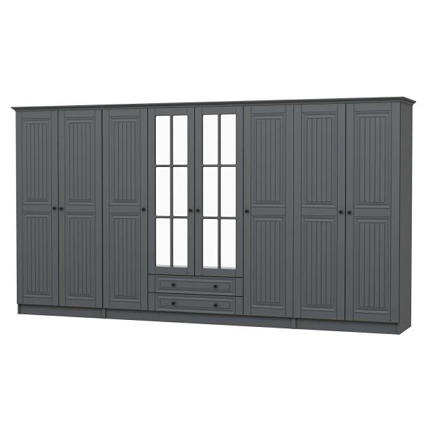 Kale 8 Door 2C Crowned Cabinet Mebran Spring Anthracite