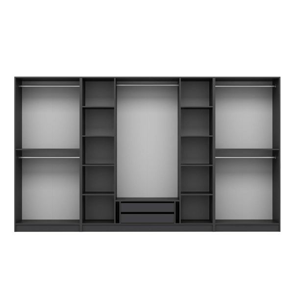 Kale 8 Door 2C Crowned Cabinet Mebran Spring Anthracite