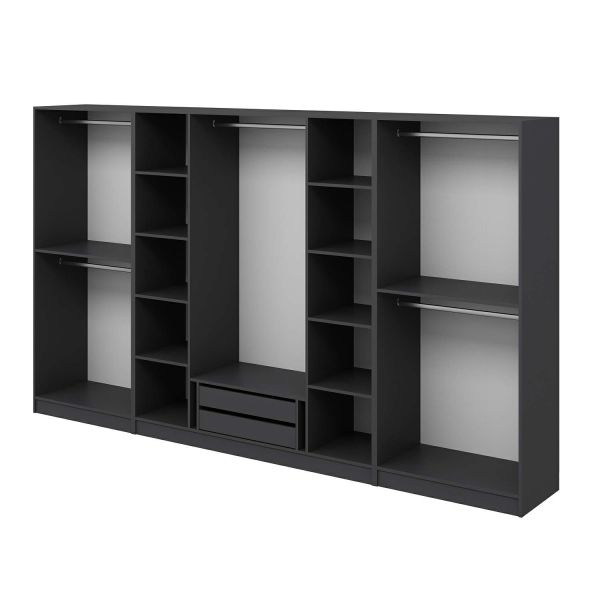 Kale 8 Door 2C Crowned Cabinet Mebran Spring Anthracite