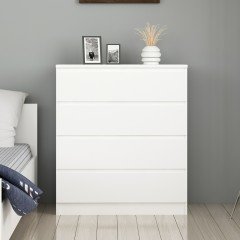 Minar Güneş 4 Drawer Dresser - White