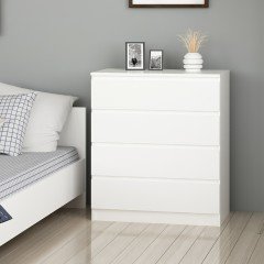 Minar Güneş 4 Drawer Dresser - White