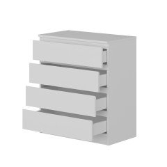 Minar Güneş 4 Drawer Dresser - White