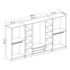 8 Castle Cover 2 Drawer Cabinet Chain - White