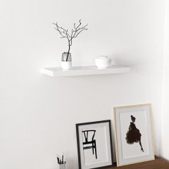 Secret Holder Minar Wall Shelves 60 cm - p.beyaz