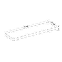 Secret Holder Minar Wall Shelves 80 cm - Sonomo