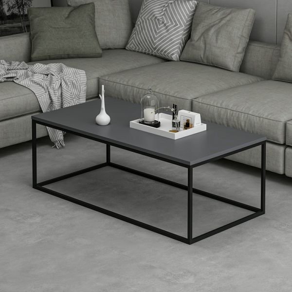 Tiger Metal Leg Center Table - Anthracite