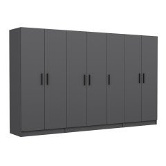 Minar Kale 7 Doors 2 Drawers Wardrobe Anthracite