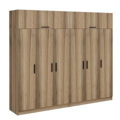 Minar Kale 6 Doors 4 Cupboards And Wardrobe Gold