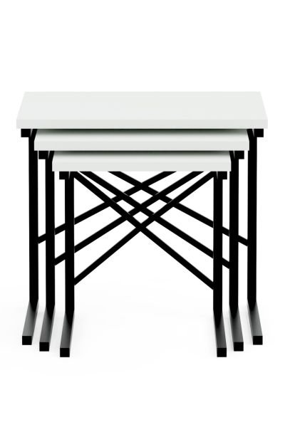 Ceramical Zg1 3-Piece Nesting Table - White