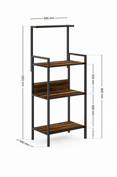 Ceramical Eko Mutfak Bangosu - Barok Ceviz