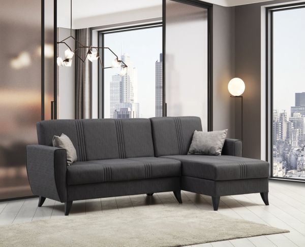 Zaden L-shaped Corner Sofa with Storage Base