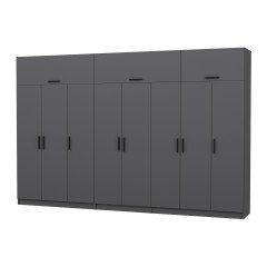 Minar Kale 8 Doors, 4 Drawers and Wardrobe Anthracite