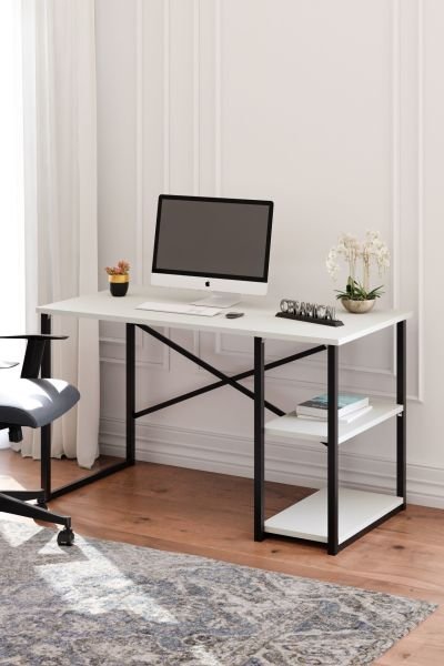 Ceramical Shelf Table - White