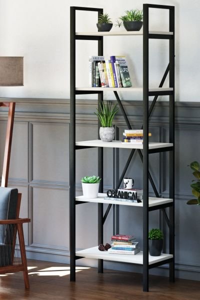 Ceramical Bookcase 60 - White