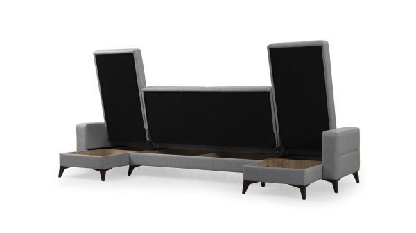 Crystal (D+2+D) Reclining Corner Sofa Set