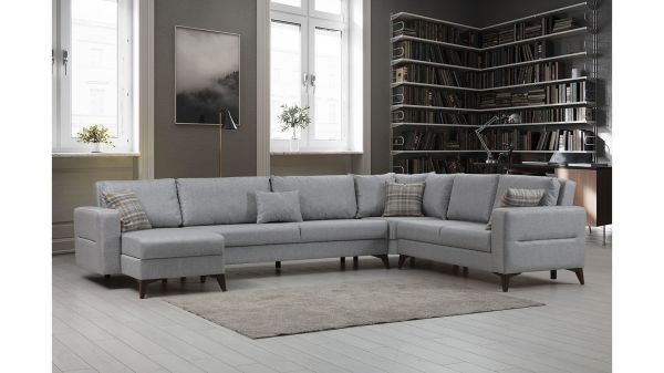 Crystal (D+3+K+2) Reclining L Corner Sofa Set