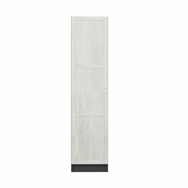 Minar Kale 1 Door Cabinet Anthracite - Antique White