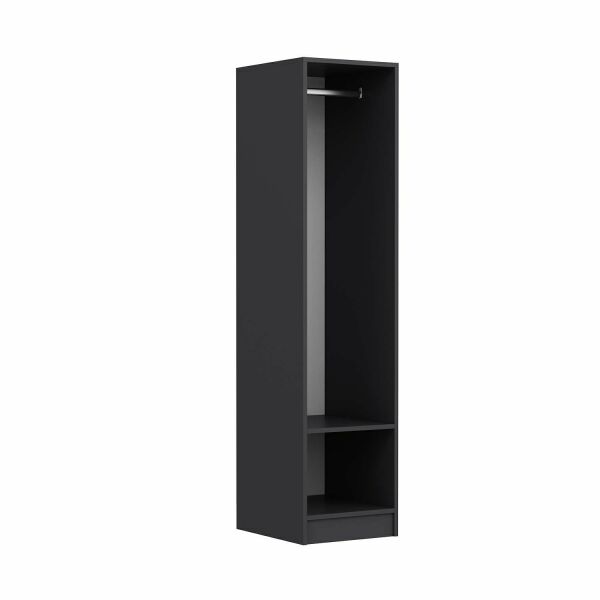 Minar Kale 1 Door Cabinet Anthracite - Antique White