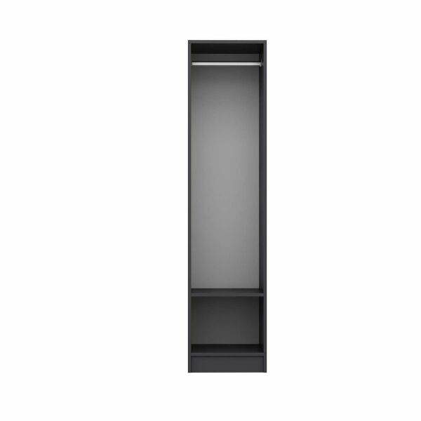 Minar Kale 1 Door Cabinet Anthracite - Antique White