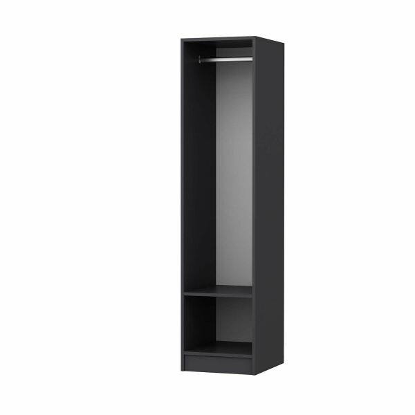 Minar Kale 1 Door Cabinet Anthracite - Antique White