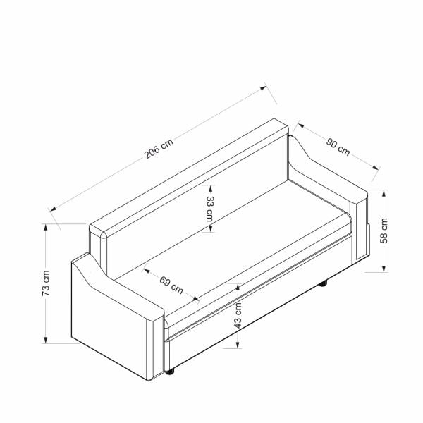 Solomon 3 Seater Sofa