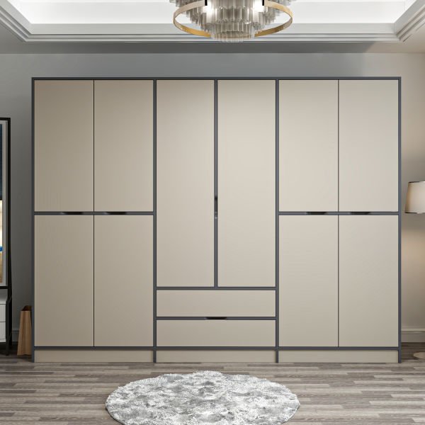 Elina 6 Door Cabinet - Anthracite/Sandstone