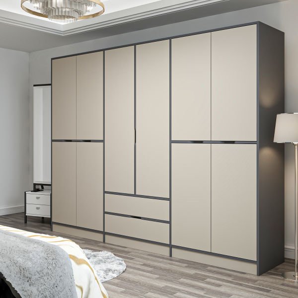 Elina 6 Door Cabinet - Anthracite/Sandstone