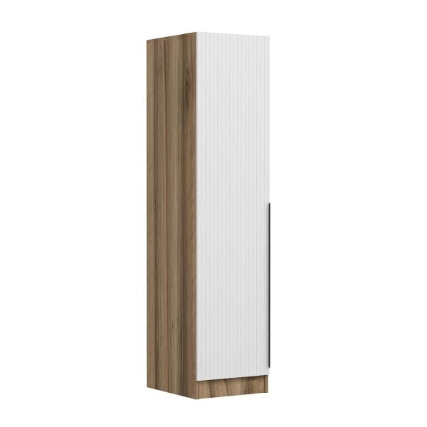 Minar Kale 1 Door Cabinet Dore - White Striped Mebrane