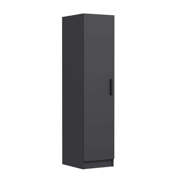 Minar Kale 1 Door Shelf Cabinet Anthracite - Anthracite