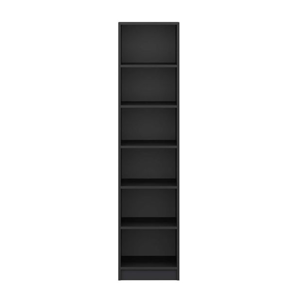 Minar Kale 1 Door Shelf Cabinet Anthracite - White Shutter