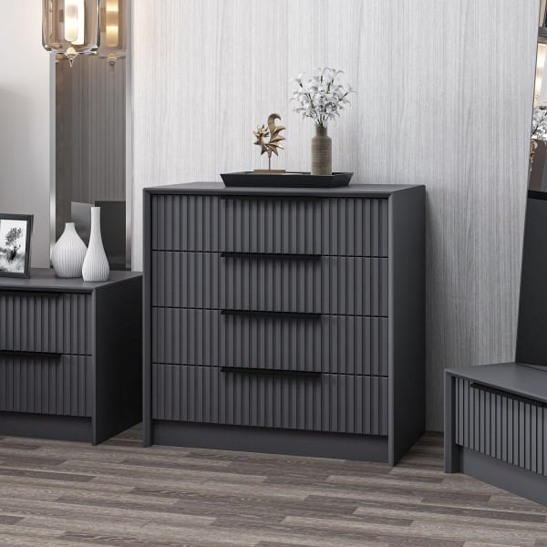 Kale Luxe 4C Dresser - Anthracite