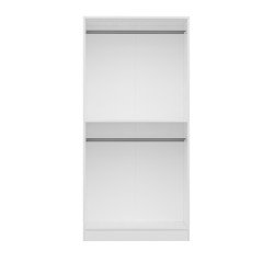 Castle Membrane 190 cm 2 Door Cupboard - White