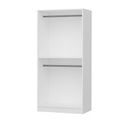 Castle Membrane 190 cm 2 Door Cupboard - White